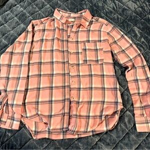 Plaid Button-Up Shirt